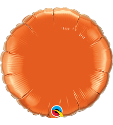 Orange Round 18" balloon