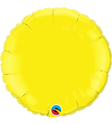 Yellow Round 18" balloon