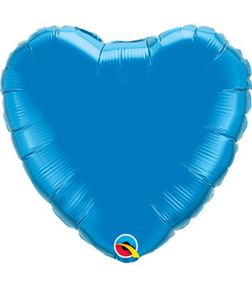 Sapphire Blue Heart 18" balloon