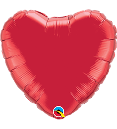 Ruby Red Heart 18" balloon