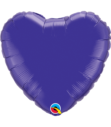 Quartz Purple Heart 18" balloon