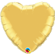 Gold Heart 18" balloon