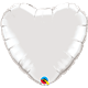 Silver Heart 18" balloon
