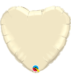 Ivory Heart 18" balloon