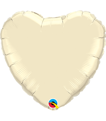 Ivory Heart 18" balloon