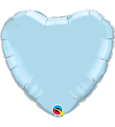 Light Blue Heart 18" balloon
