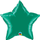 Emerald Green Star 20" balloon