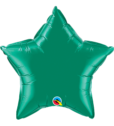 Emerald Green Star 20" balloon