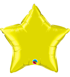 Citrine Yellow Star 20" balloon