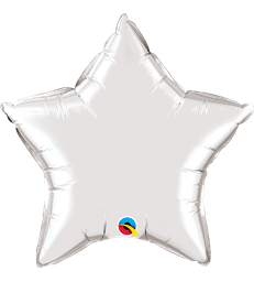Silver Star 20" balloon