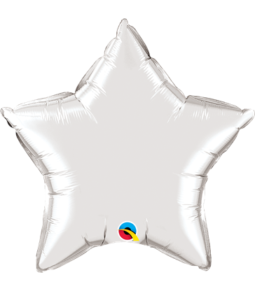 Silver Star 20" balloon