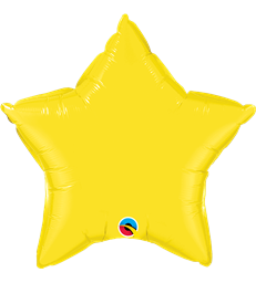 Yellow Star 20" balloon