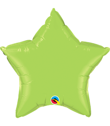 Lime Green Star 20" balloon