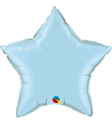 Light Blue Star 20" balloon
