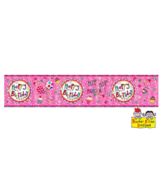 Rachel Ellen - Happy Birthday Perfect Pink Banner