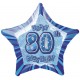 20'' PKG BLUE STAR PRISM 80 FOIL BALLOON