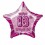 20'' PKG PINK STAR PRISM 13 FOIL BALLOON