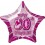 20'' PKG PINK STAR PRISM 80 FOIL BALLOON