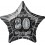 20'' PKG BLACK STAR PRISM 80 FOIL BALLOON