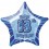 20'' PKG BLUE STAR PRISM 13 FOIL BALLOON
