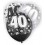 6 12'' BLACK GLITZ BALLOONS -40