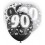 6 12'' BLACK GLITZ BALLOONS-90