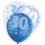 6 12'' BLUE GLITZ BALLOONS -30