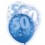 6 12'' BLUE GLITZ BALLOONS -50