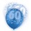 6 12'' BLUE GLITZ BALLOONS -60