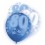 6 12'' BLUE GLITZ BALLOONS -80