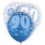 6 12'' BLUE GLITZ BALLOONS-90