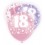 6 12'' PINK GLITZ BALLOONS -18