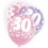 6 12'' PINK GLITZ BALLOONS -30
