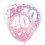 6 12'' PINK GLITZ BALLOONS -40