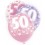 6 12'' PINK GLITZ BALLOONS -50