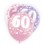 6 12'' PINK GLITZ BALLOONS -60