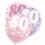 6 12'' PINK GLITZ BALLOONS -80
