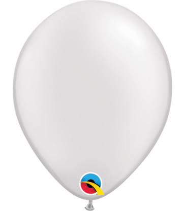 Pearl White Pack of 100 5" latex balloons