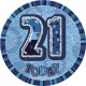 BLUE GLITZ 6'' BADGE- 21