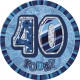 BLUE GLITZ 6'' BADGE- 40