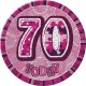PINK GLITZ 6'' BADGE- 70