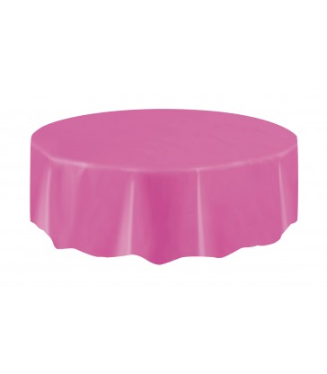 HOT PINK ROUND TABLECOVER 84 DIA
