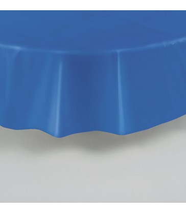 ROYAL BLUE ROUND TABLECOVER 84 DIA