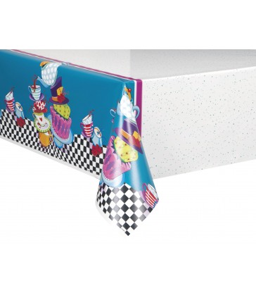 MAD TEA PARTY TABLECOVER 54X84