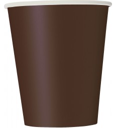 14 BROWN 9OZ CUPS