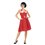 50s Rockabilly Pin Up Costume, Red