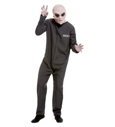 Area 51 Hazmat Suit Costume, Grey