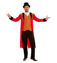 Deluxe Ringmaster Costume, Red