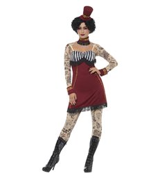 Deluxe Tattoo Lady Costume, Red