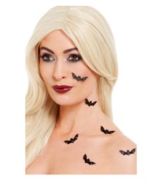 Smiffys Make-Up FX, 3D Bat Stickers